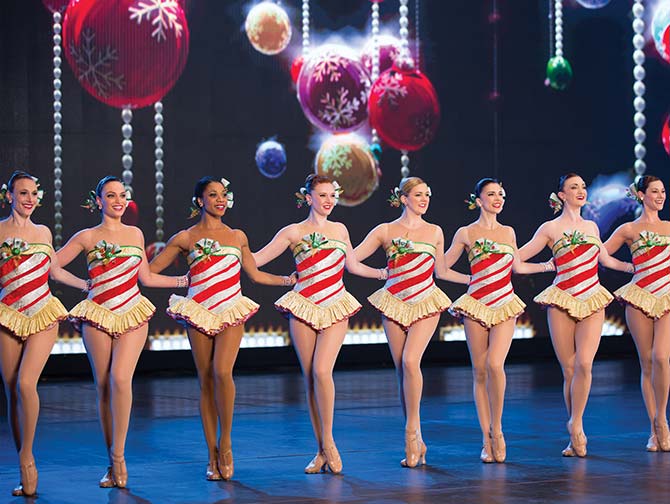Rockettes en formación en el Radio City Music Hall